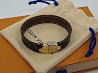 Louis vuitton armband, louis vuitton, armband, bruin, goud - afbeelding 15 van  15