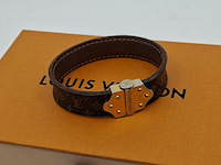Louis vuitton armband, louis vuitton, armband, bruin, goud