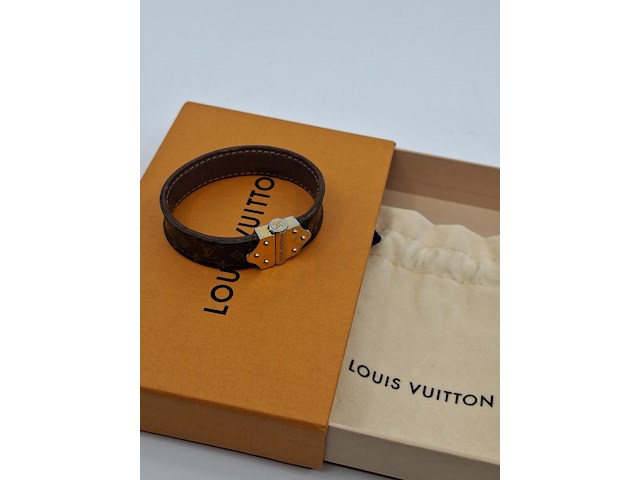 Louis vuitton armband, louis vuitton, armband, bruin, goud - afbeelding 5 van  15