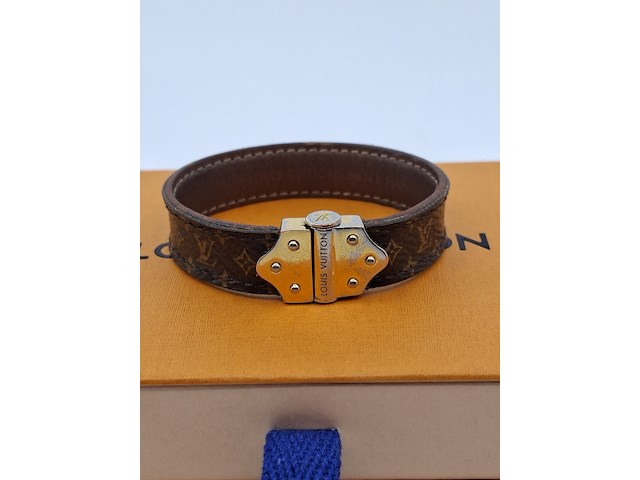 Louis vuitton armband, louis vuitton, armband, bruin, goud - afbeelding 6 van  15