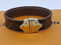 Louis vuitton armband, louis vuitton, armband, bruin, goud - afbeelding 6 van  15