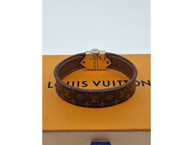 Louis vuitton armband, louis vuitton, armband, bruin, goud - afbeelding 7 van  15