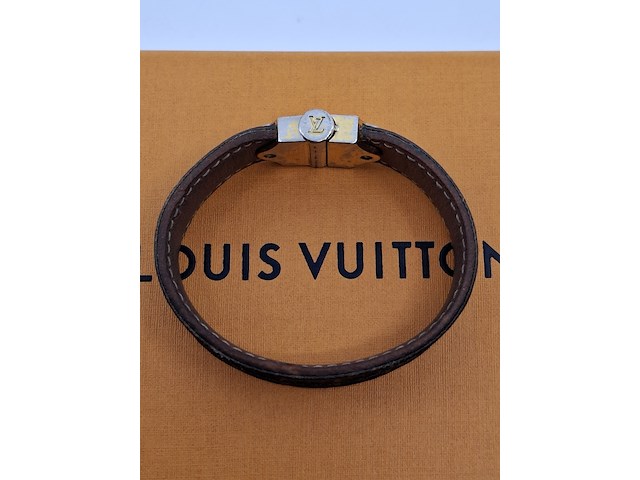 Louis vuitton armband, louis vuitton, armband, bruin, goud - afbeelding 8 van  15