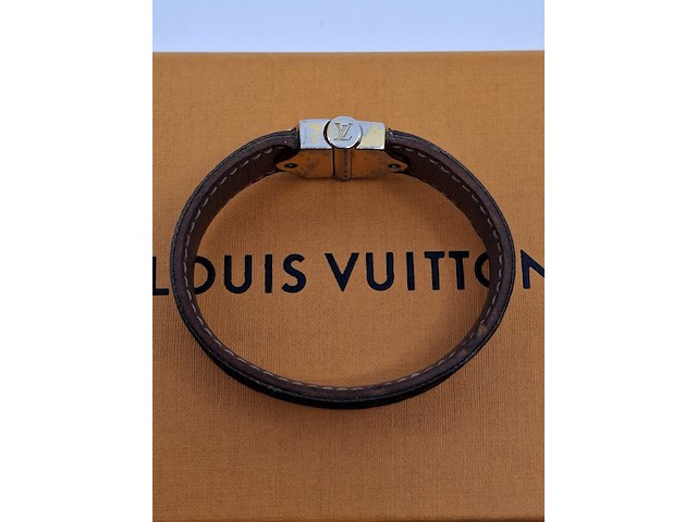 Louis vuitton armband, louis vuitton, armband, bruin, goud - afbeelding 9 van  15
