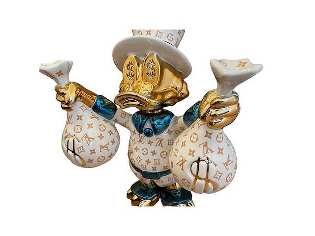 Louis vuitton dagobert duck sculptuur - afbeelding 2 van  5