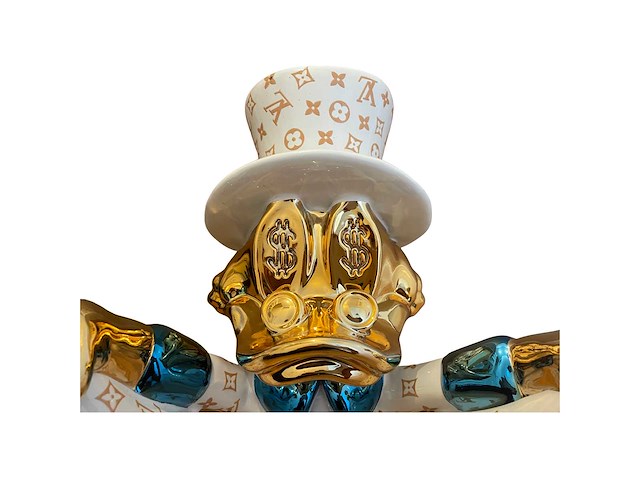 Louis vuitton dagobert duck sculptuur - afbeelding 3 van  5