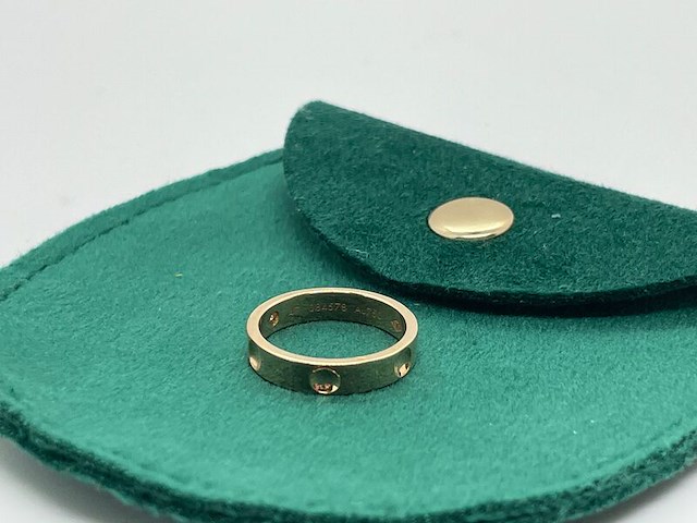 Louis vuitton empreinte 18kt gouden trouwring met diamant - afbeelding 1 van  5