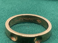 Louis vuitton empreinte 18kt gouden trouwring met diamant - afbeelding 4 van  5