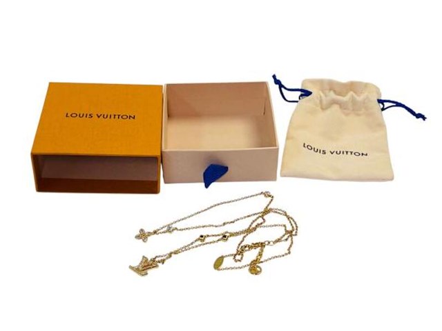 Louis vuitton lady lv collier - crystal flower monogram - afbeelding 1 van  4