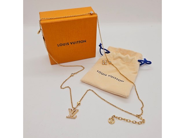 Louis vuitton lady lv collier - crystal flower monogram - afbeelding 5 van  12