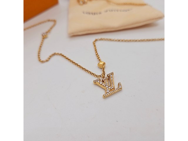Louis vuitton lady lv collier - crystal flower monogram - afbeelding 6 van  12