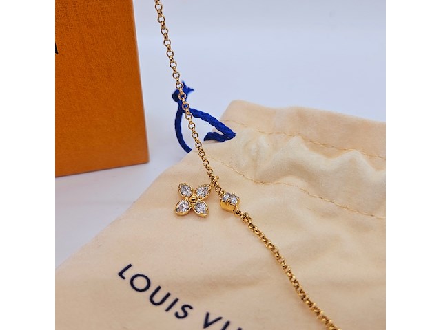 Louis vuitton lady lv collier - crystal flower monogram - afbeelding 7 van  12