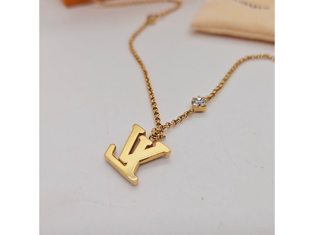 Louis vuitton lady lv collier - crystal flower monogram - afbeelding 10 van  12