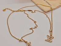 Louis vuitton lady lv collier - crystal flower monogram - afbeelding 11 van  12