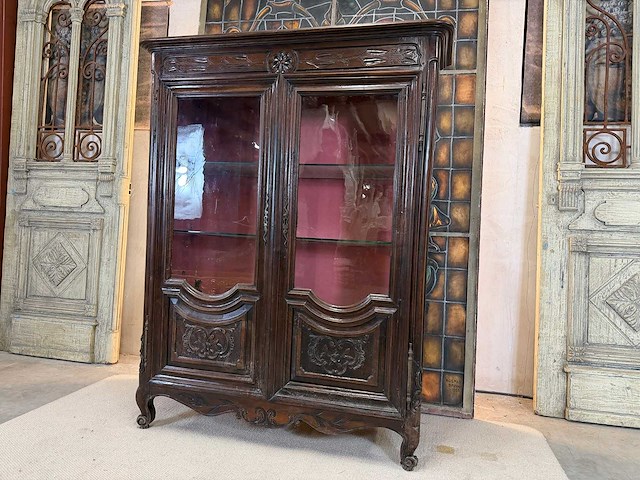 Louis xv vitrinekast - afbeelding 1 van  3