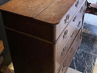 Louis xvi stijl eikenhouten commode, antiek - afbeelding 2 van  2