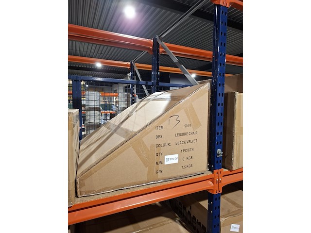 Lounge chair black velvet gold, zwart, 2025 - afbeelding 2 van  2