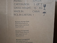 Lounge fauteuil, actona, ramsey lounge chair, beige basel 24 - afbeelding 8 van  8