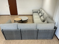 Lounge-set sorrento hoekopstelling, mrg |carbongrey/camelsand|soft grey mw - afbeelding 3 van  6