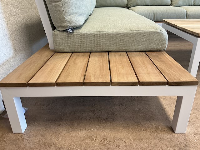 Lounge-set suns, memphis , matt white met soft green - afbeelding 6 van  10