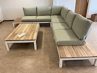 Lounge-set suns, memphis , matt white met soft green - afbeelding 8 van  10