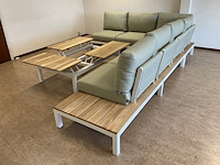 Lounge-set suns, memphis , matt white met soft green - afbeelding 10 van  10