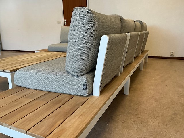 Lounge-set suns, memphis , matt white/soft grey - afbeelding 4 van  6