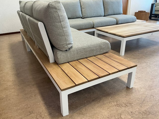 Lounge-set suns, memphis , matt white/soft grey - afbeelding 6 van  6