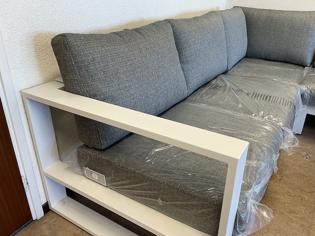 Lounge set, suns, savona, mat white/ light antraciet - afbeelding 5 van  6