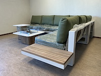 Lounge set, suns, savona open, mat white/forest green - afbeelding 2 van  8