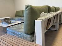 Lounge set, suns, savona open, mat white/forest green - afbeelding 6 van  8