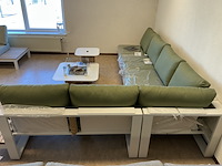 Lounge set, suns, savona open, mat white/forest green - afbeelding 8 van  8