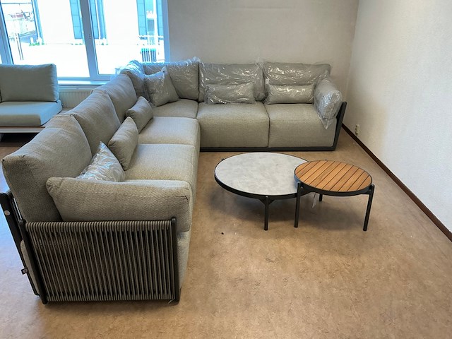 Lounge-set suns, sorrento hoekopstelling , mrg/ soft grey - afbeelding 2 van  7