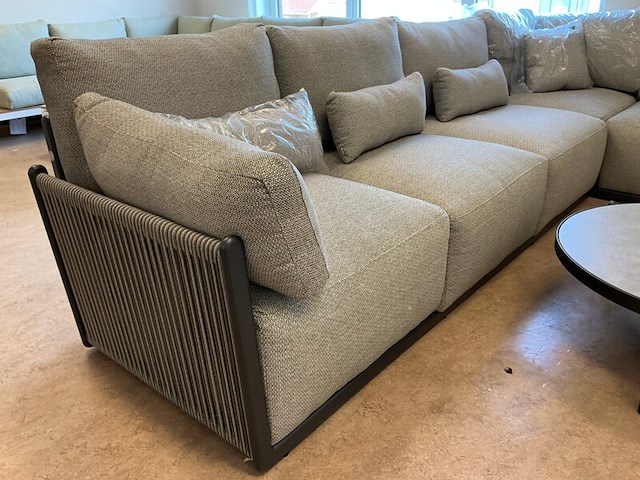 Lounge-set suns, sorrento hoekopstelling , mrg/ soft grey - afbeelding 5 van  7