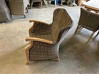 Lounge wicker tuinstoel (4x) - afbeelding 4 van  6