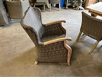 Lounge wicker tuinstoel (4x) - afbeelding 5 van  6