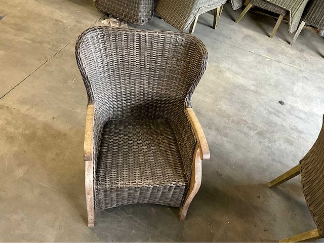 Lounge wicker tuinstoel (4x) - afbeelding 2 van  6