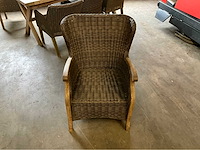 Lounge wicker tuinstoel (4x) - afbeelding 3 van  6