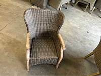 Lounge wicker tuinstoel (4x) - afbeelding 2 van  6