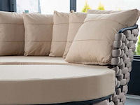 Loungebed, cot, wit, beige - afbeelding 2 van  3