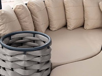 Loungebed, cot, wit, beige - afbeelding 3 van  3