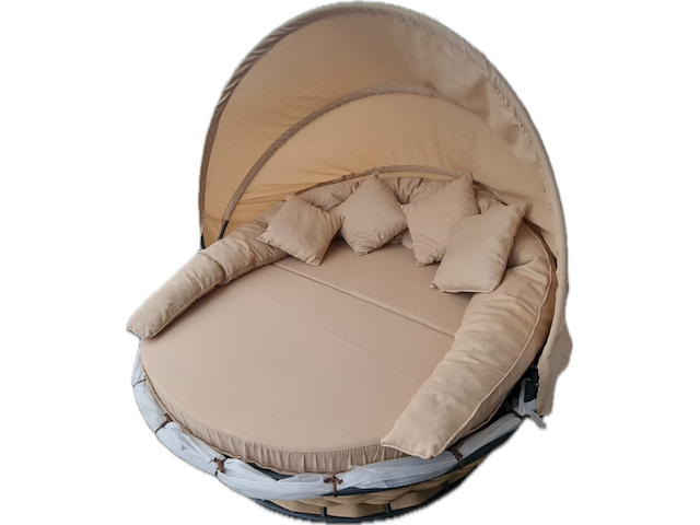 Loungebed, raz, beige - afbeelding 1 van  4