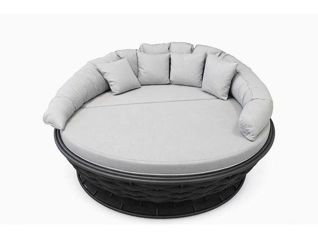 Loungebed, raz, grijs, antraciet - afbeelding 2 van  5