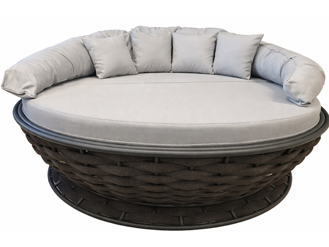 Loungebed, raz, grijs, antraciet - afbeelding 4 van  5