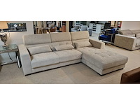 Loungechair rechts taupe- 2810 x 180cm-boucle taupe-loungechair rechts - afbeelding 3 van  3