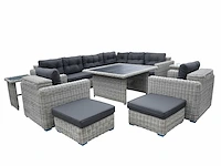 Loungeset - gepoedercoat aluminium frame - vonato - 0 - lorica - afbeelding 3 van  3