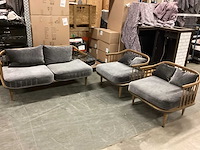 Loungeset 1 x 2 zits bank en 2 stoelen - afbeelding 2 van  6