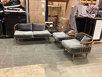 Loungeset 1 x 2 zits bank en 2 stoelen - afbeelding 3 van  6