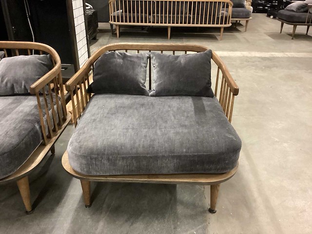 Loungeset 1 x 2 zits bank en 2 stoelen - afbeelding 6 van  6