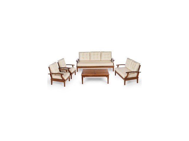 Loungeset, ani, walnoot - afbeelding 1 van  8